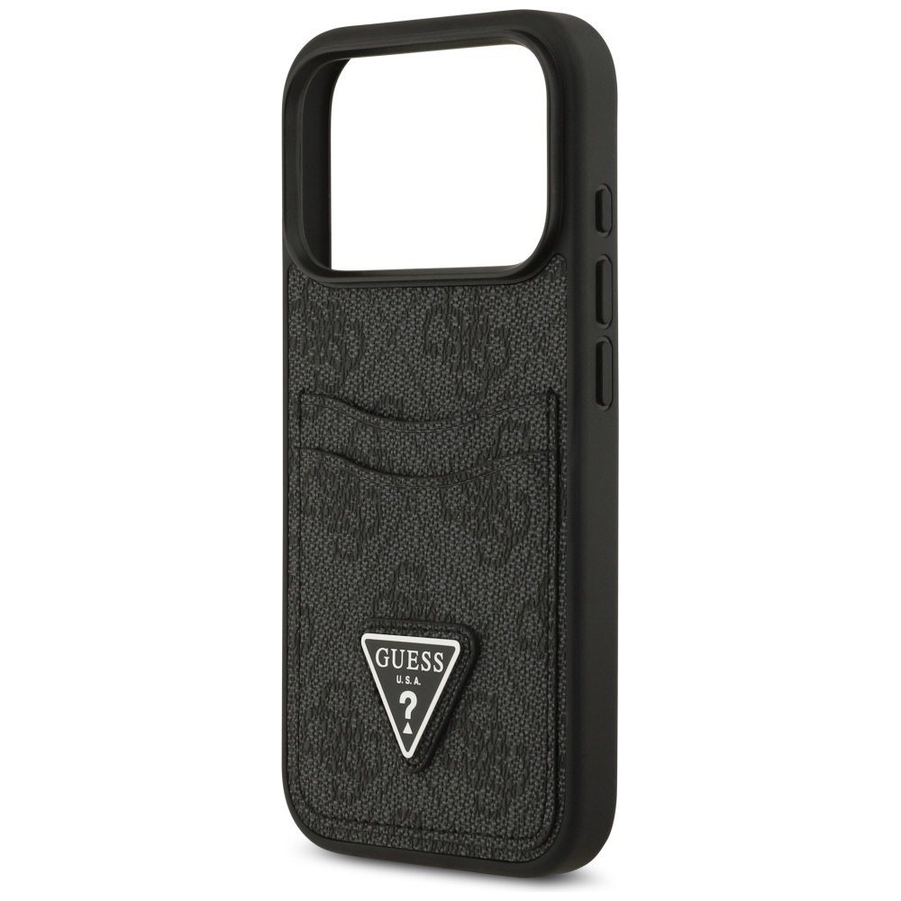 Etui Guess 4G Double Card Triangle do iPhone 17 Pro czarny